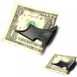 Portemonnee steel vrouwen 1PCS New Popular Men's Stainless Batwing Bat Slim ID Cash Money Clip Holder Magnetic Wallet for Men Women