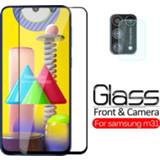 👉 Cameralens 2 in 1 tempered Glass For samsung Galaxy m31 m315F m315 m 31 camera lens screen protector protective Film