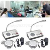 👉 Intercom Dual Way Interphone Window System Bank Counter Zero-touch For Business Store Station Ticket 9908