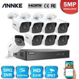 👉 Outdoor camera ANNKE 8CH 5MP Lite Video Security System 5IN1 H.265+ DVR With 8PCS Weatherproof HD EXIR Surveillance CCTV Kit
