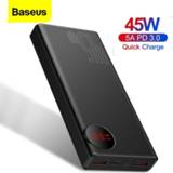 👉 Powerbank Baseus 20000mAh Quick Charge Power Bank PD 45W 20000 mAh Portable External Battery Charger For iPhone Xiaomi Mi Huawei