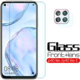 👉 Cameralens 2 in 1 camera lens protective Glass For huawei p 40 lite p40lite E p40 light screen protector Film on