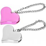👉 Keychain 130DB Personal Security Alarm Heart Shape Emergency Self Defense Siren