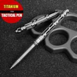 👉 Keychain titanium TC4 Mini Tactical Pen Self Defense Outdoor EDC Tool Pocket Business Writing Collection