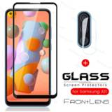 Screenprotector 2-in-1 samsun a 11 11a glasses camera protective glass for samsung galaxy a11 2020 sm-a115f/ds 6.4'' screen protector film 9h