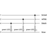 👉 Lutronic 1161 Sensor/actuator aansluitkabel M12 Stekker, recht, Bus, haaks 2.00 m Aantal polen: 4 1 stuk(s)