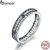 👉 Zilver vrouwen WOSTU Retro Ring Real 925 Sterling Silver Vintage Stackable Vine Shape Finger for Women Wedding Engagement Jewelry CQR660