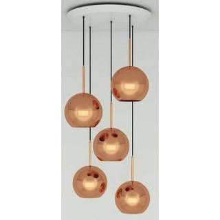 👉 Hanglamp kunststof koper Tom Dixon Copper 25 cm Round -