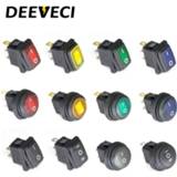 👉 KCD1 waterproof 12v 220v mini toggle switch led light latching 3pins on off conffee machine button rocker switch