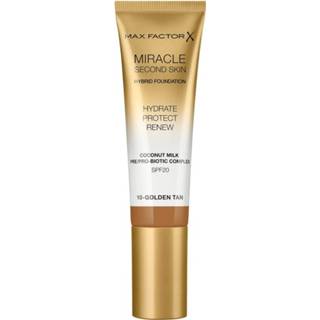 👉 Golden Tan vrouwen Max Factor Miracle Touch Second Skin 30ml (Various Shades) - 3614229764819