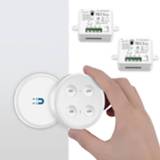 👉 Lichtschakelaar Wireless Light Switch Remote Control Dual ON OFF 220V up to 200m Wall or Portable No wires easy install, WiFi