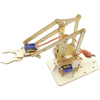 Plank Robotic arm 4 DOF robot wooden splicing rudder SG90 Steering gear 0.1-X