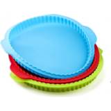 Oven silicone 10 Inch Round Cake Fondant Mousse Mould Pizza Pan Baking Tray Pans Pie Dish Mold Kitchen Bake