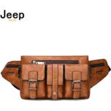 👉 Heupriem leather JEEP BULUO Men's Waist Belt Crossbody Bag Brand Messenger Bags Hiking Chest Phone