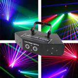 👉 Lens 6 Eyes Laser Scaning Lights DMX512 RGB Full Color Light Line Effect Stage Lighting Scanner DJ Disco Equipment