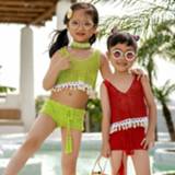 👉 Bikini meisjes kinderen baby's Little Girls Two-piece Crochet Swimsuit Kids Baby Girl Suit Swimwear Bathing Swimming Swimmer Costume Clothes