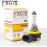 Hoofdlamp wit Fagis 1Pcs US Brand H8 Halogen Bulb Fog Lights White 12V 35W 3350K PGJ19-1 UV Quartz Glass Car HeadLight Auto Lamp