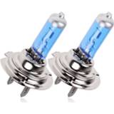 👉 Hoofdlamp wit 2Pcs Car Led H7 6000K Xenon Gas Halogen Headlight Headlights Lamp Bulbs 100w 12V Super White HID Effect Look