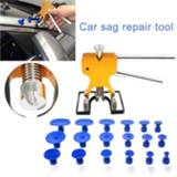 👉 Car Dent Repair Tools Cars Tool Kit Body Paintless Lifter Puller Hand Sets +18 Tabs Hail Removal Glue