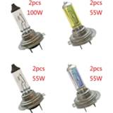 Hoofdlamp wit 2Pcs H7 55W/100W 12V 3500-4500k Xenon Gas Halogen Headlight White Light Lamp Bulbs Car Lights Exterior Auto Styling