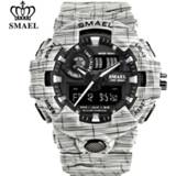 👉 Watch SMAEL Brand Luxury Cowboy Sport New Men Military Watches Analog Army Digital Writwatch 8001 Waterproof Clock Men's