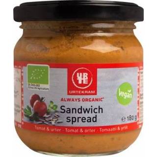 👉 Sandwichspread Urtekram Sandwich Spread Tomaat & Kruiden Eco 180 g 5765228391921