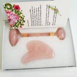 👉 Massager rose Jade Roller Face Lift Slimmer Shaper Massage Quartz Natural Stone Crystal Slimming Health And Beauty Skincare Tool