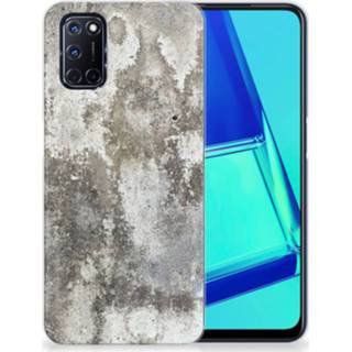 Siliconen hoesje OPPP A52 | A72 TPU Beton Print 8720215709773