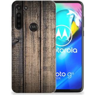 👉 Bumper hoesje Motorola Moto G8 Power Steigerhout 8720215637342