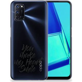 👉 Siliconen hoesje OPPP A52 | A72 met naam Heart Smile 8720215710717