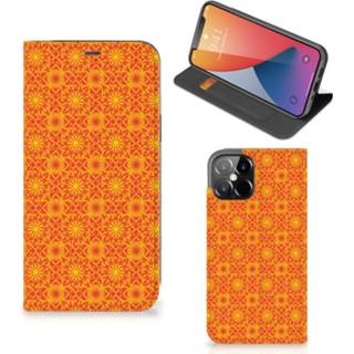 👉 Oranje IPhone 12 Pro Max Hoesje met Magneet Batik 8720215898514