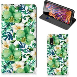 👉 Orchidee groen Samsung Xcover Pro Smart Cover 8720215999242