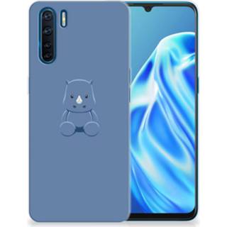 👉 Telefoonhoes baby's OPPP A91 Telefoonhoesje met Naam Baby Rhino 8720215920543