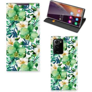 👉 Orchidee groen Samsung Galaxy Note 20 Ultra Smart Cover 8720215948578