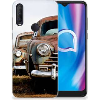 👉 Siliconen hoesje Alcatel 1S (2020) met foto Vintage Auto 8720215140897