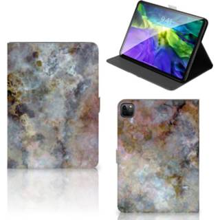 👉 Tablethoes grijs marmer IPad Pro 2020 Leuk Tablet hoesje 8720215003079