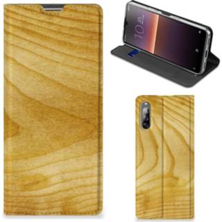 👉 Portemonnee hout Sony Xperia L4 Book Wallet Case Licht 8720215094664