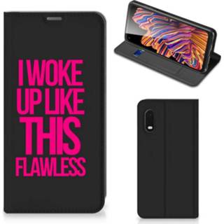 👉 Samsung Xcover Pro Hoesje met tekst Woke Up - Origineel Cadeau Zelf Maken 8720215108965