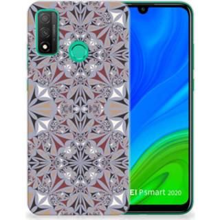 👉 Siliconen hoesje Huawei P Smart 2020 TPU Flower Tiles 8720215386141