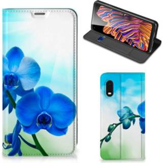 👉 Orchidee blauw Samsung Xcover Pro Smart Cover - Cadeau voor je Moeder 8720215576504