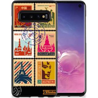 👉 Postzegel silicone Samsung Galaxy S10 Hoesje Postzegels 8720215334562