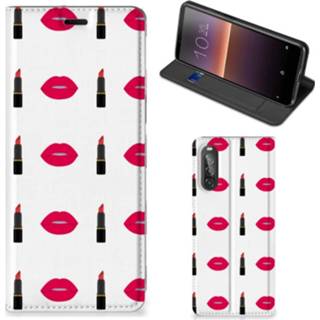 👉 Lippenstift Sony Xperia 10 II Hoesje met Magneet Lipstick Kiss 8720215838381