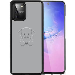 👉 Bumper hoesje grijs baby's Samsung Galaxy S10 Lite Baby Olifant 8720215803501