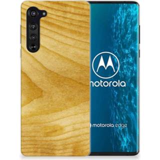 👉 Bumper hoesje hout Motorola Edge Licht 8720215174212