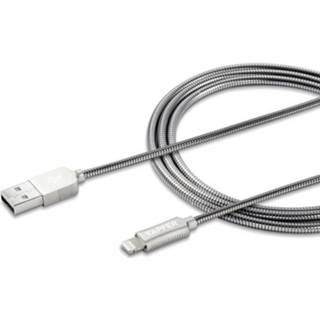 👉 Zilver Tapfer USB 2.0 Aansluitkabel [1x USB-A stekker - 1x Apple dock-stekker Lightning] 1.2 m 4897048577108
