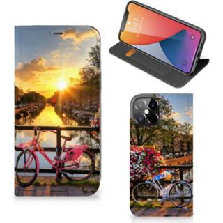 👉 IPhone 12 Pro Max Book Cover Amsterdamse Grachten 8720215304046