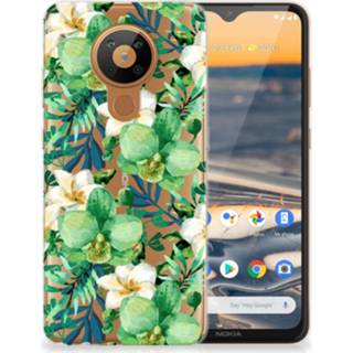 👉 Orchidee groen Nokia 5.3 TPU Case 8720215244205