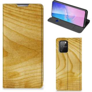 👉 Portemonnee hout Samsung Galaxy S10 Lite Book Wallet Case Licht 8720215147766