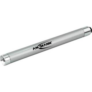 👉 Penlight zilver LED Ansmann X15 werkt op batterijen 37.5 g 1600-0169 4013674118199