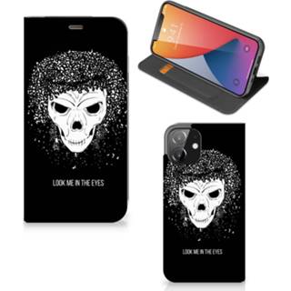 👉 Mobiel BookCase iPhone 12 Skull Hair 8720215640731